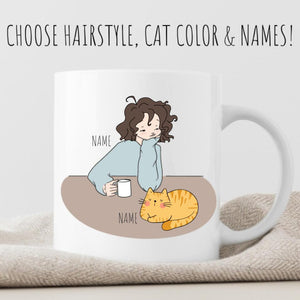Personalized Cat Morning Kids T-Shirt