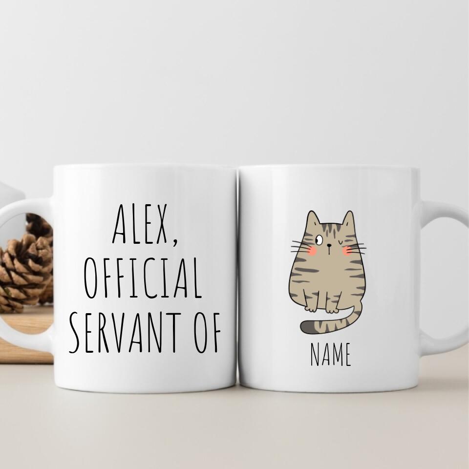 Cat Mom/Dad/Servant Personalized Mug