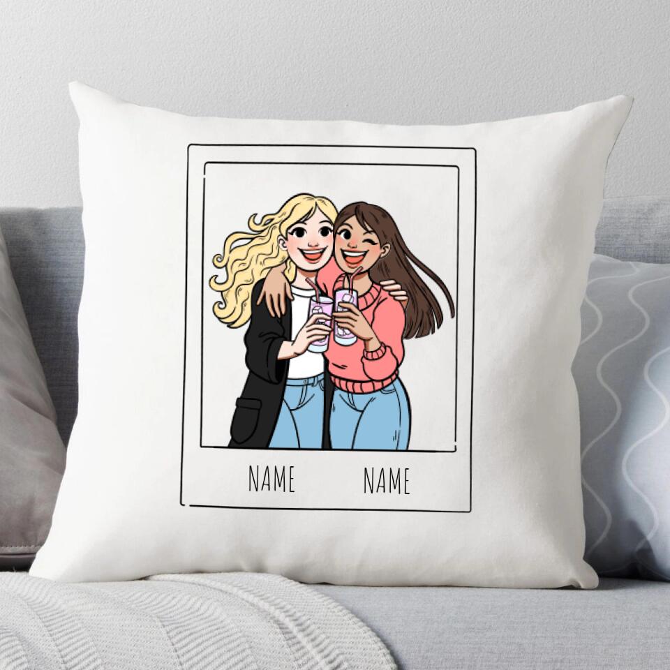 Personalized Besties Pillow