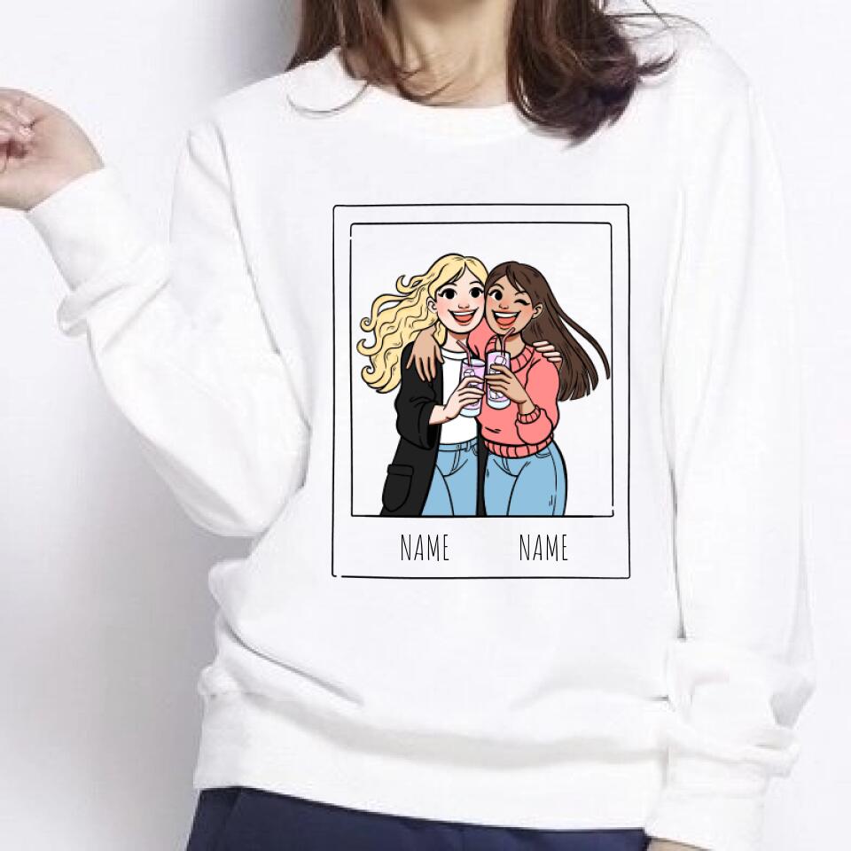 Personalized Besties Sweatshirt