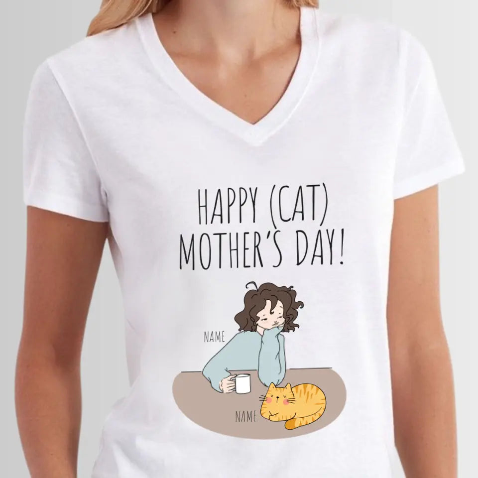 Cat Mother's Day Breakfast Personalized T-Shirt