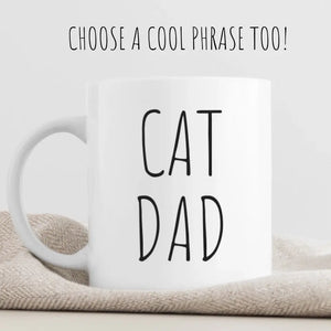 Personalized Cat Dad Mug
