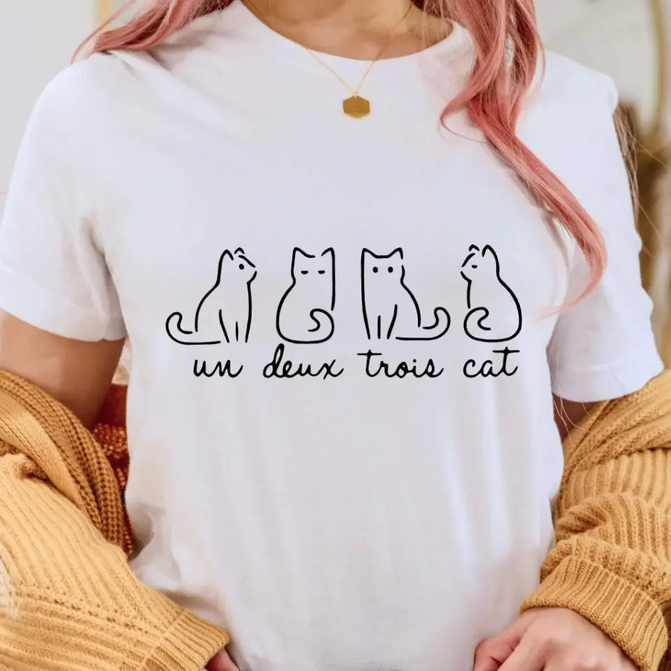 Un Deux Trois Cat T Shirt Kittenfy Un deux trois cat t shirt kittenfy