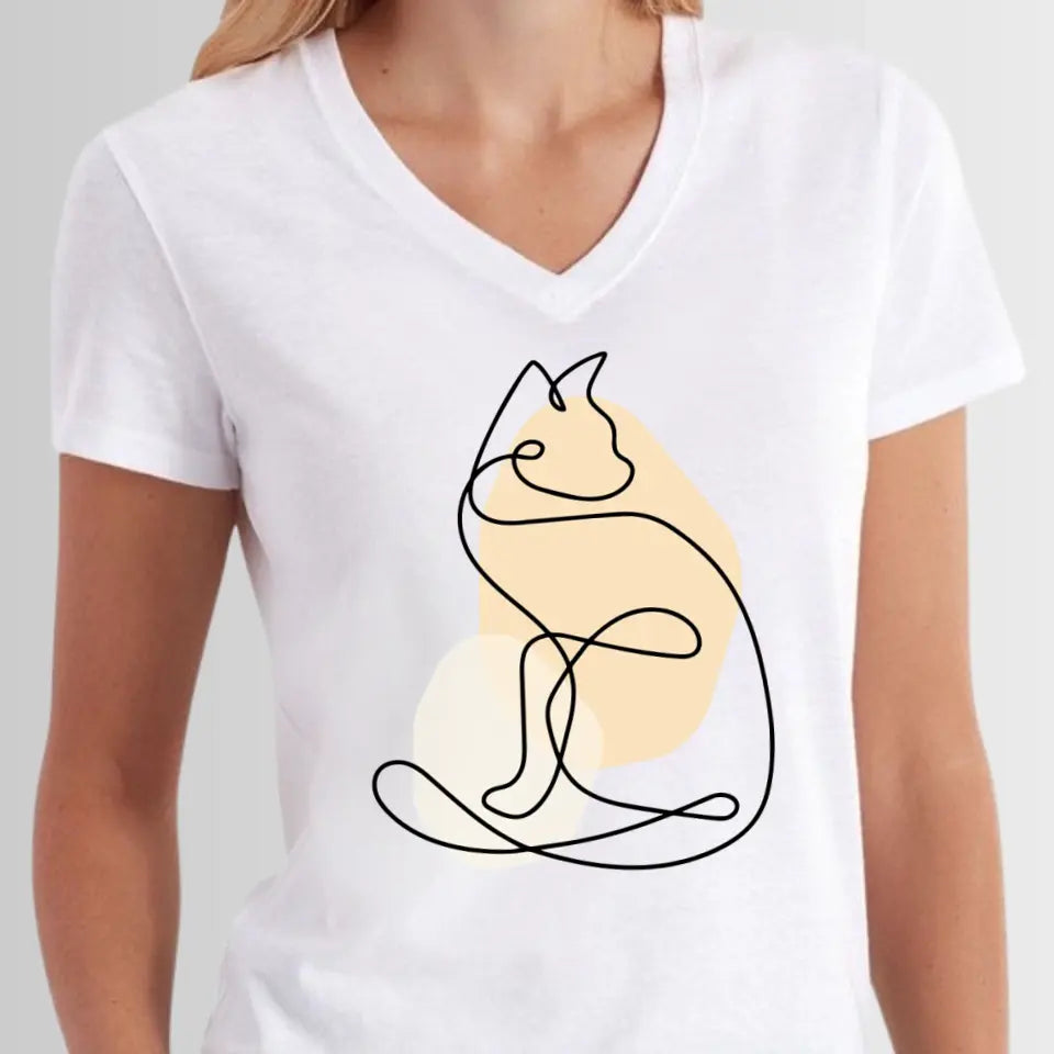 Single Stroke Cat T-Shirt