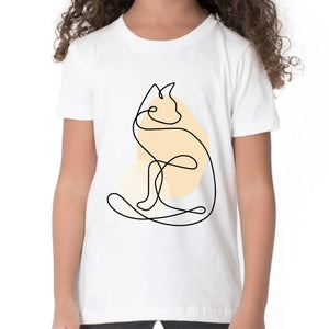 Single Stroke Cat T-Shirt