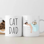 Personalized Cat Dad Mug