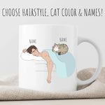 Personalized Cat Dad Mug