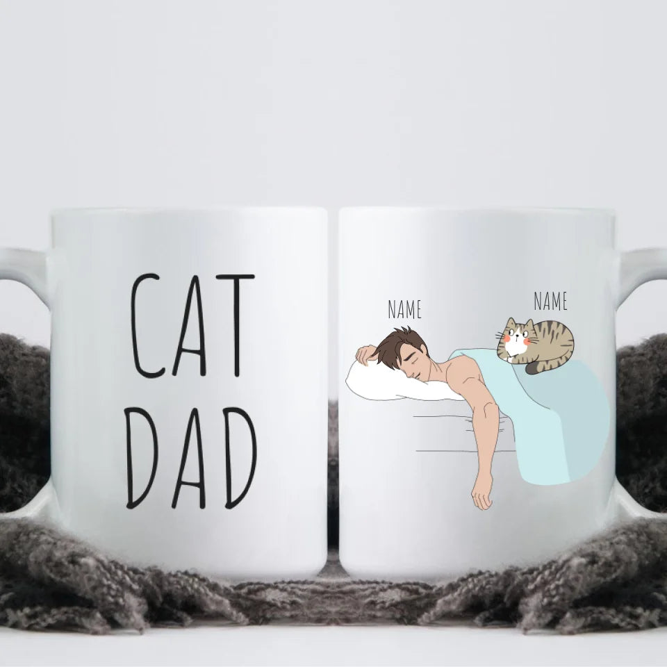 Personalized Cat Dad Mug Kittenfy