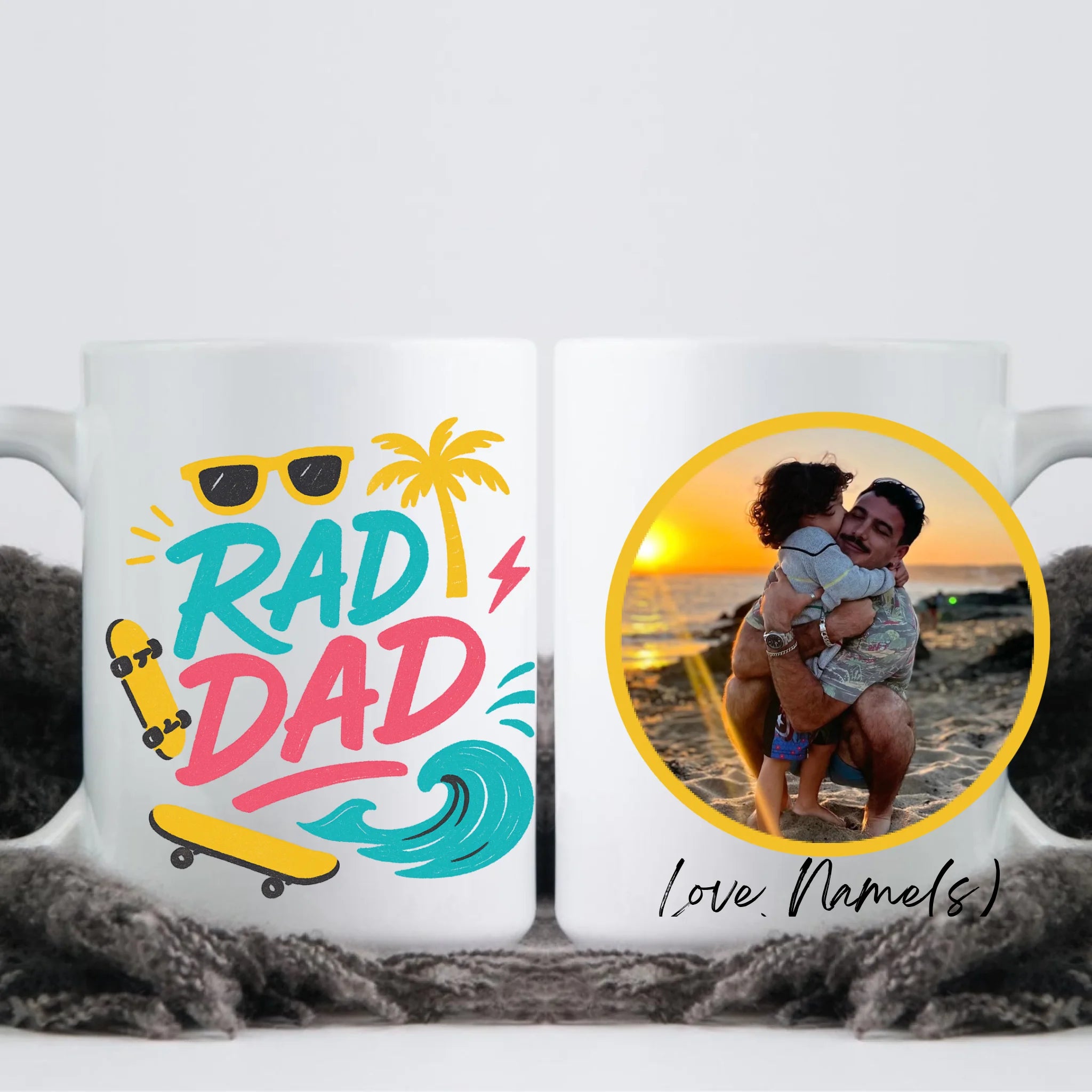 Personalized Rad Dad Mug