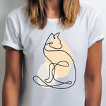 Single Stroke Cat T-Shirt