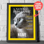 Personalized Pet Magazine Framed Poster