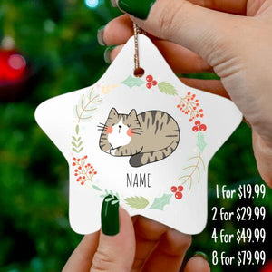 Personalized Cat Ornament